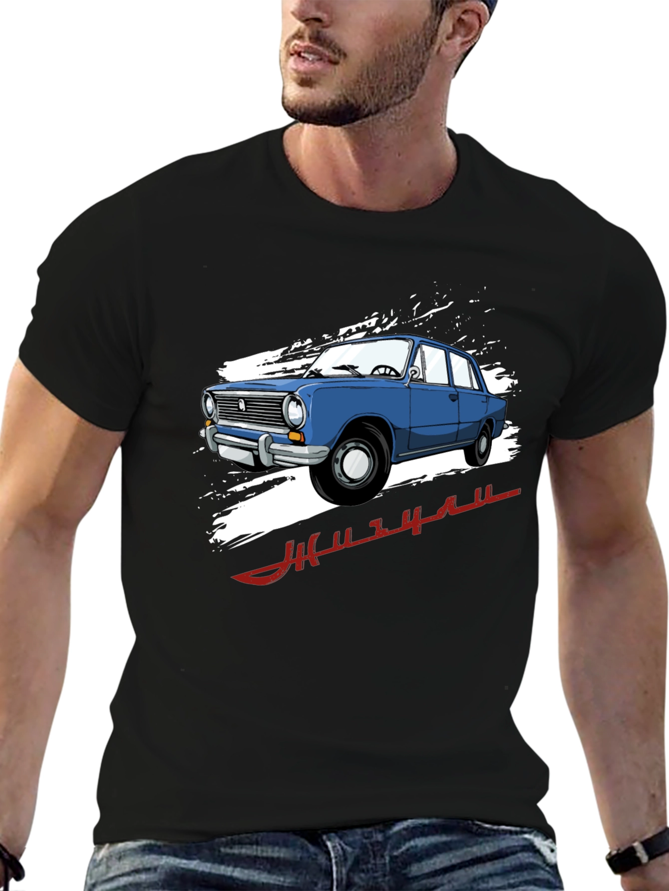 Vintage Car Graphic Tee - Cool Automotive Design
