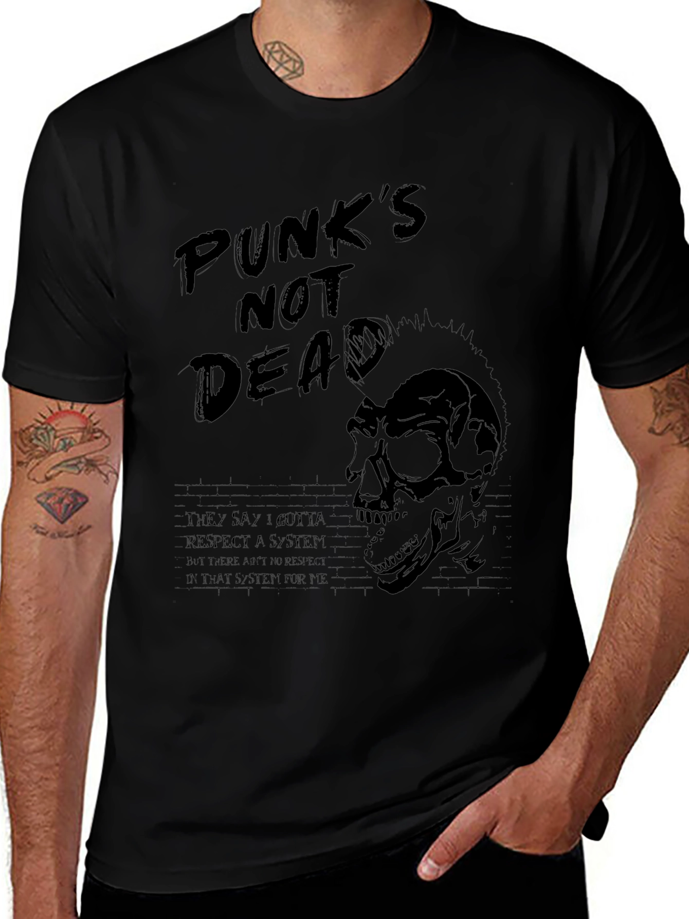 Punks Not Dead Graphic Tee