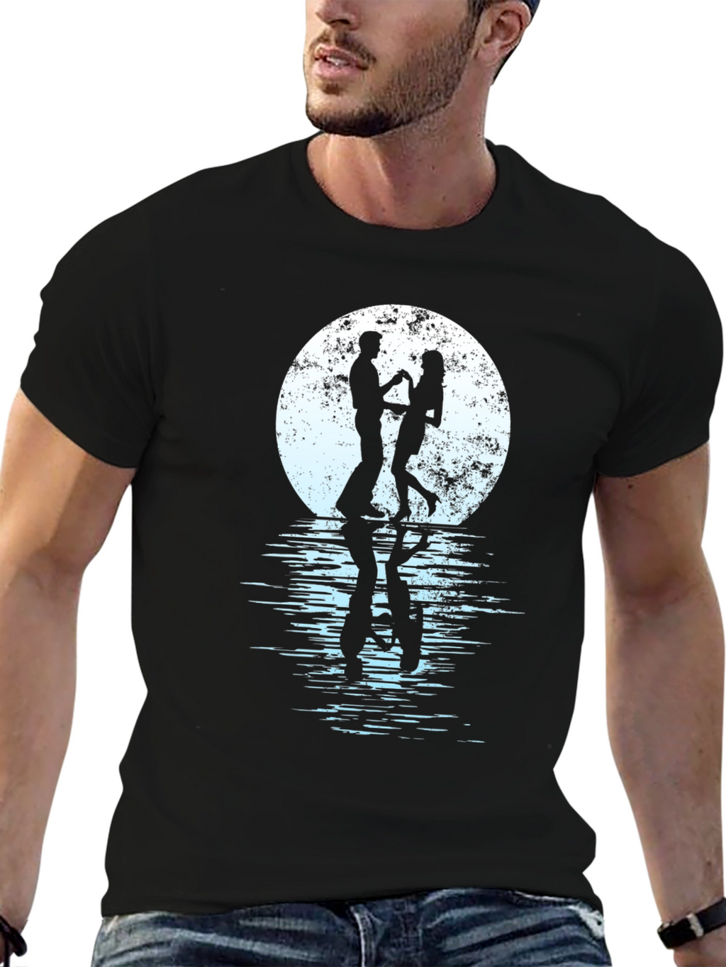 Romantic Dance T-Shirt - Moonlit Couple