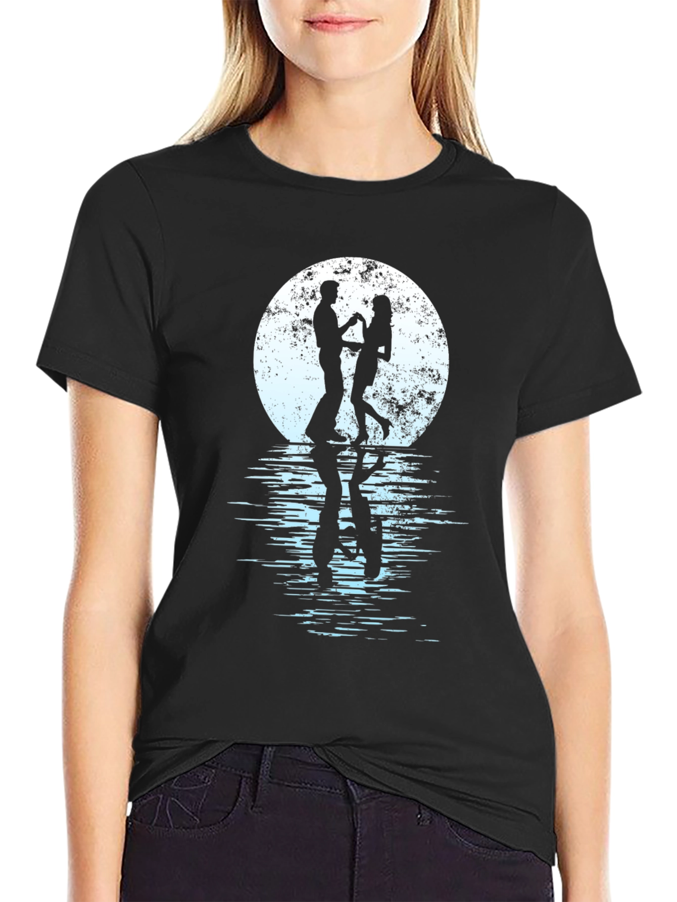 Romantic Dance T-Shirt - Moonlit Couple