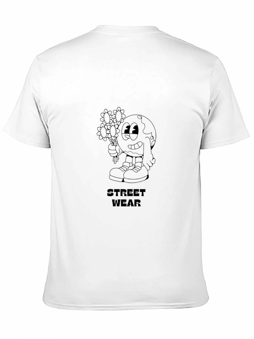 Street Wear Black Graphic Print T-Shirt