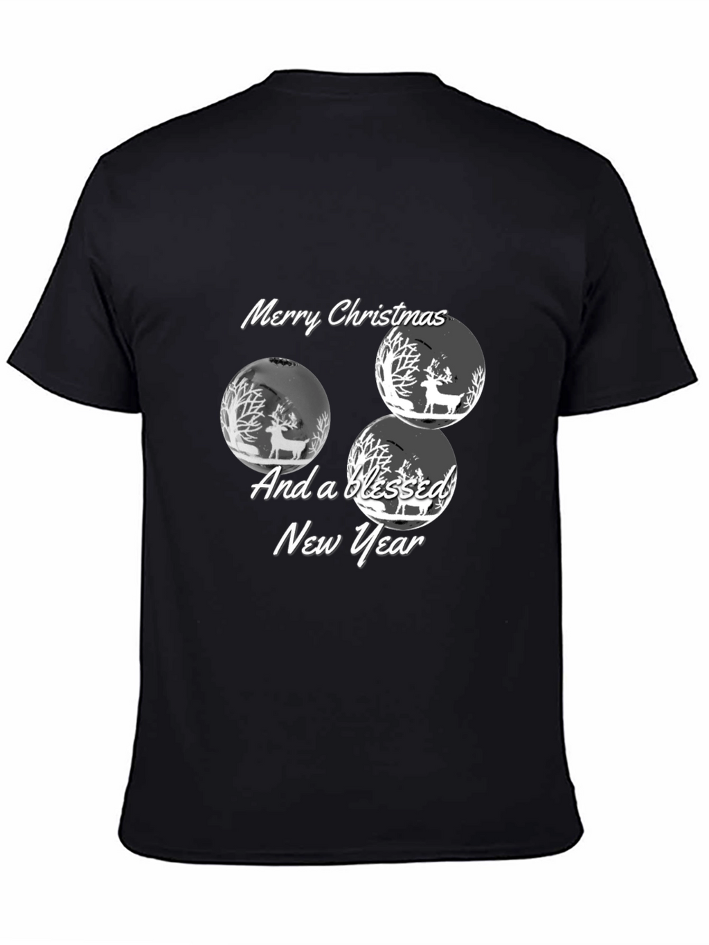 Christmas Deer Graphic Tee - Holiday Celebration Shirt