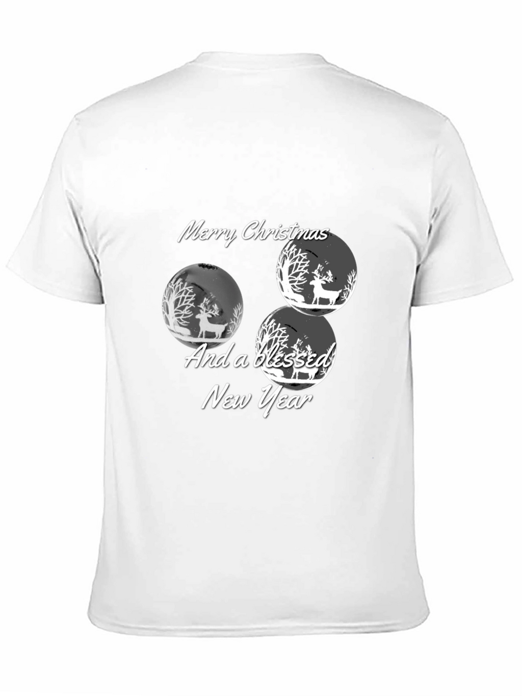 Christmas Deer Graphic Tee - Holiday Celebration Shirt