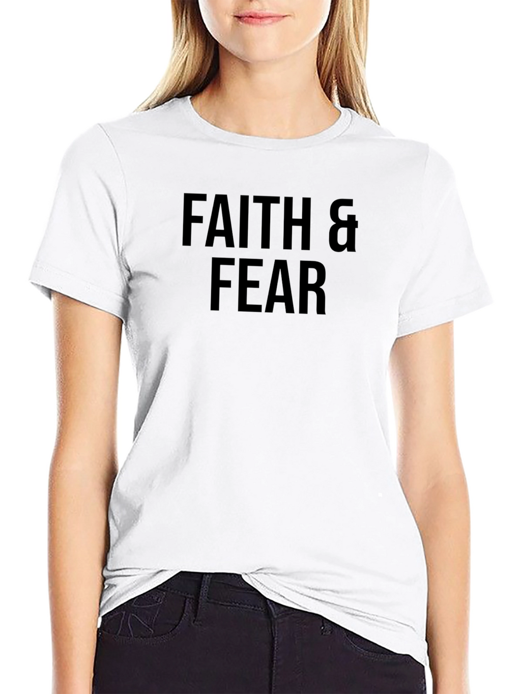 Faith & Fear Graphic T-Shirt - Black
