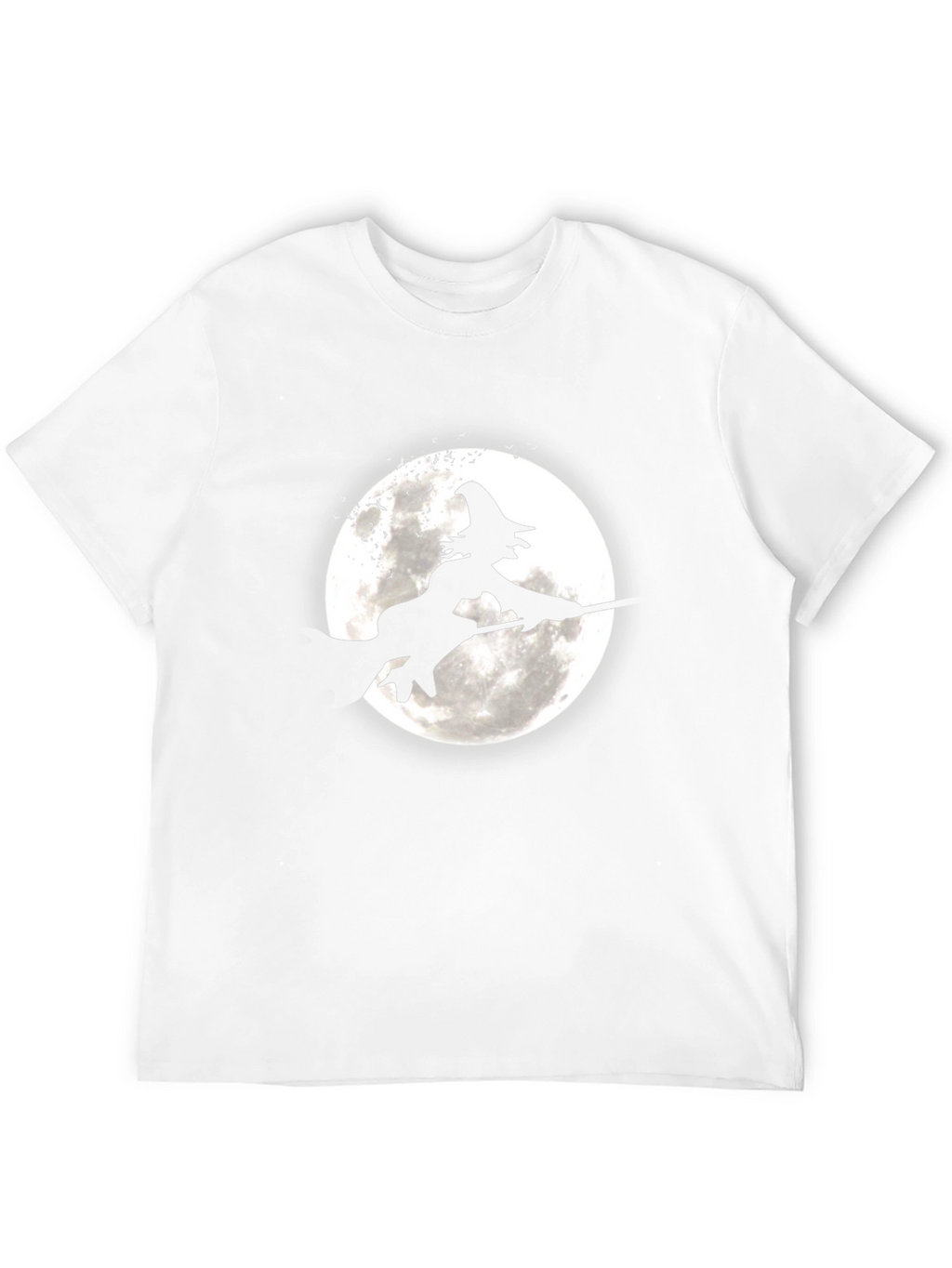 Witch on Broomstick Graphic Tee - Halloween Shirt