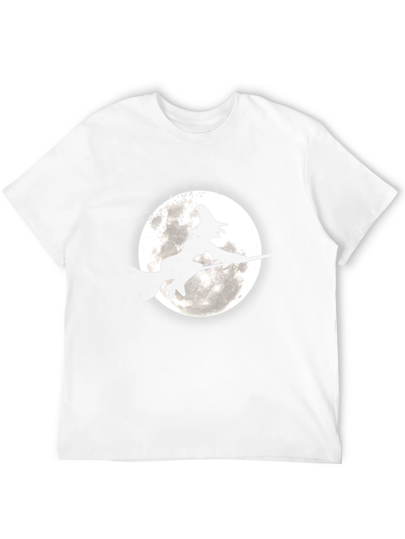 Witch on Broomstick Graphic Tee - Halloween Shirt