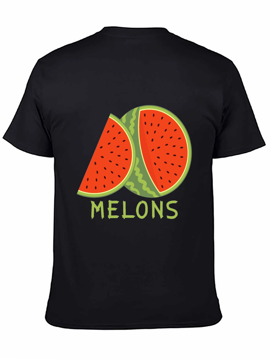Melons Graphic T-Shirt - Black Cotton Tee