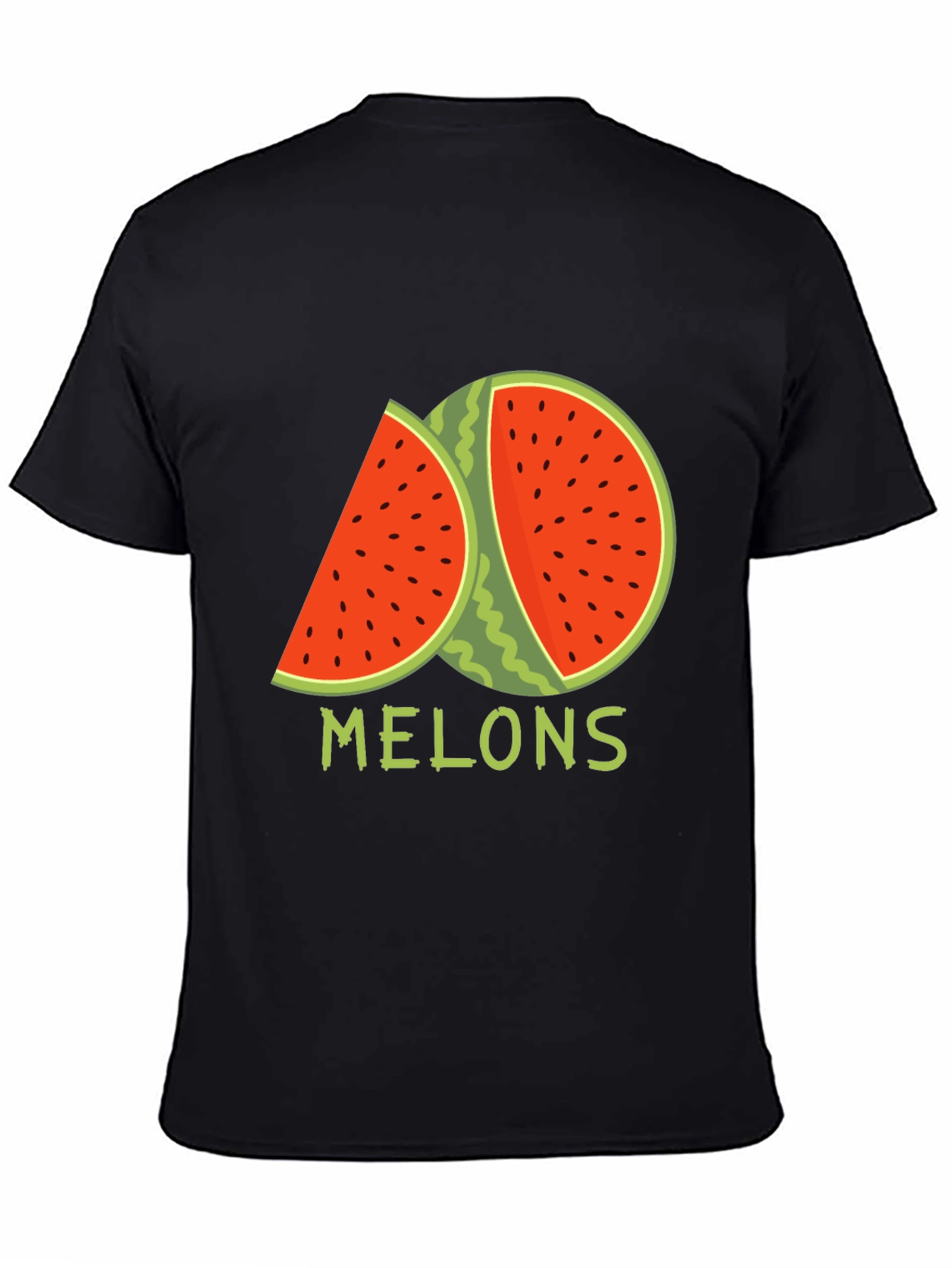 Melons Graphic T-Shirt - Black Cotton Tee