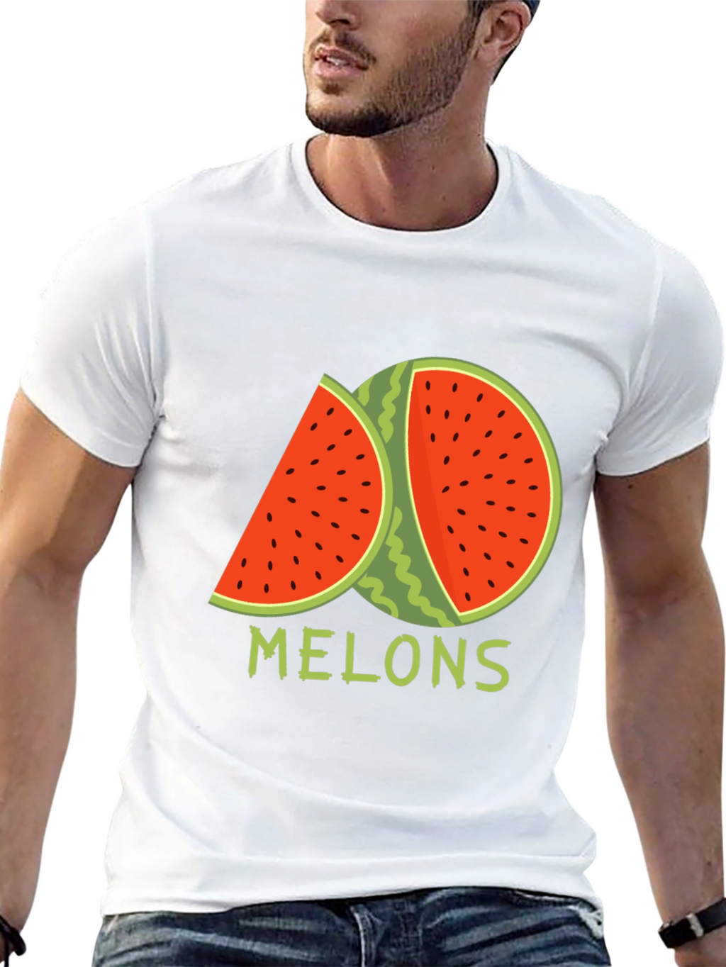 Melons Graphic T-Shirt - Black Cotton Tee