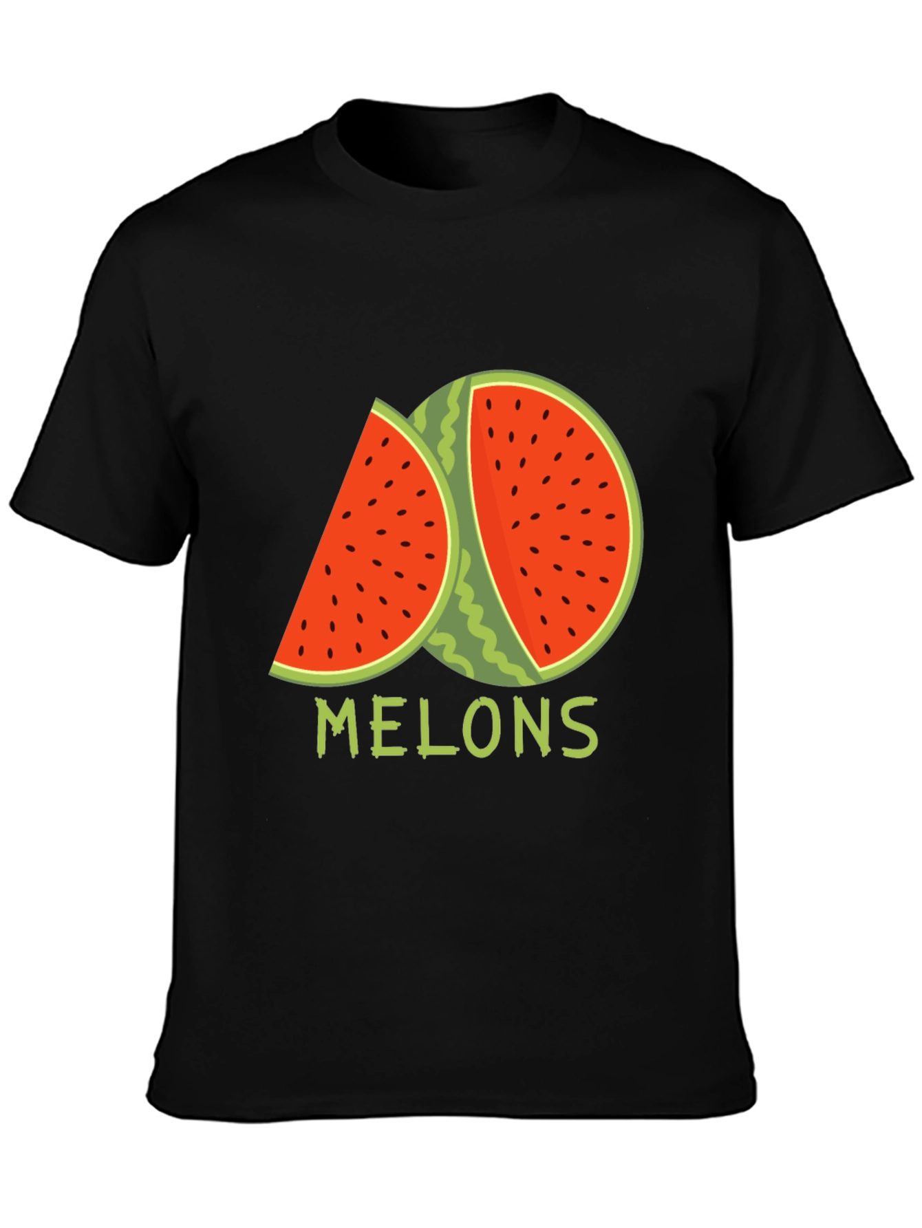 Melons Graphic T-Shirt - Black Cotton Tee