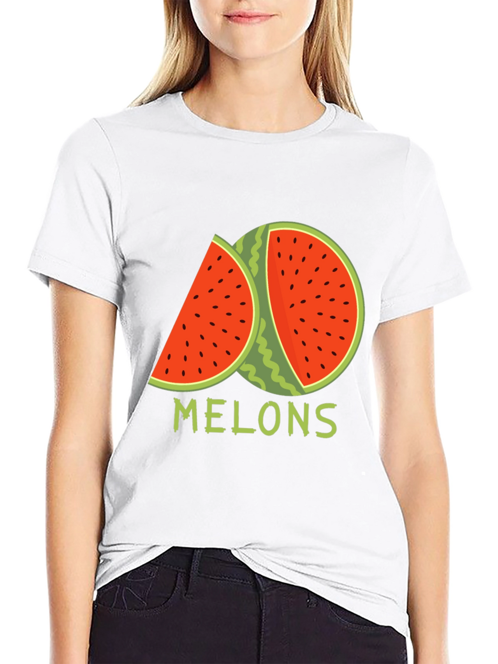 Melons Graphic T-Shirt - Black Cotton Tee