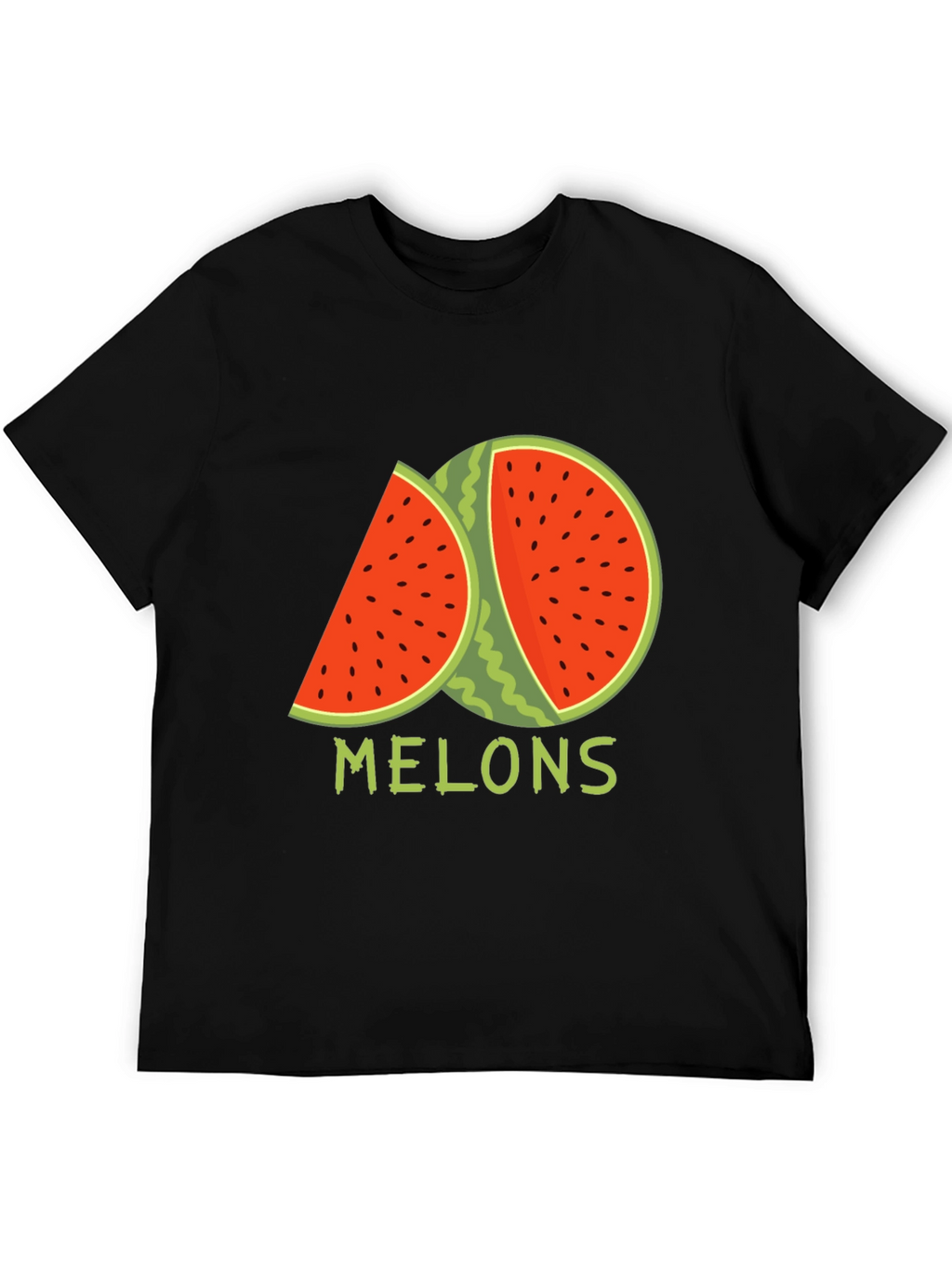 Melons Graphic T-Shirt - Black Cotton Tee