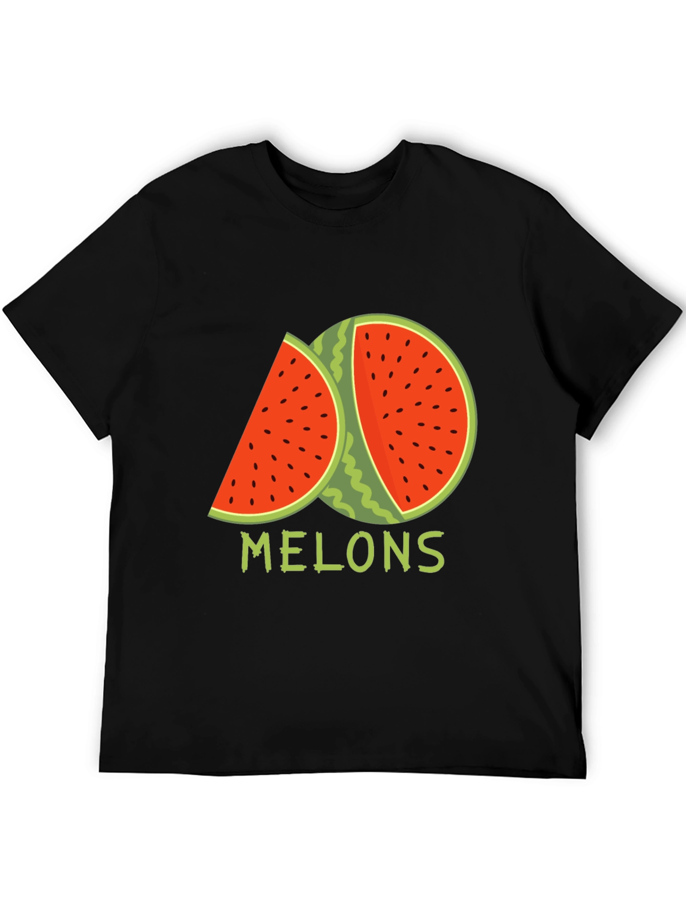 Melons Graphic T-Shirt - Black Cotton Tee