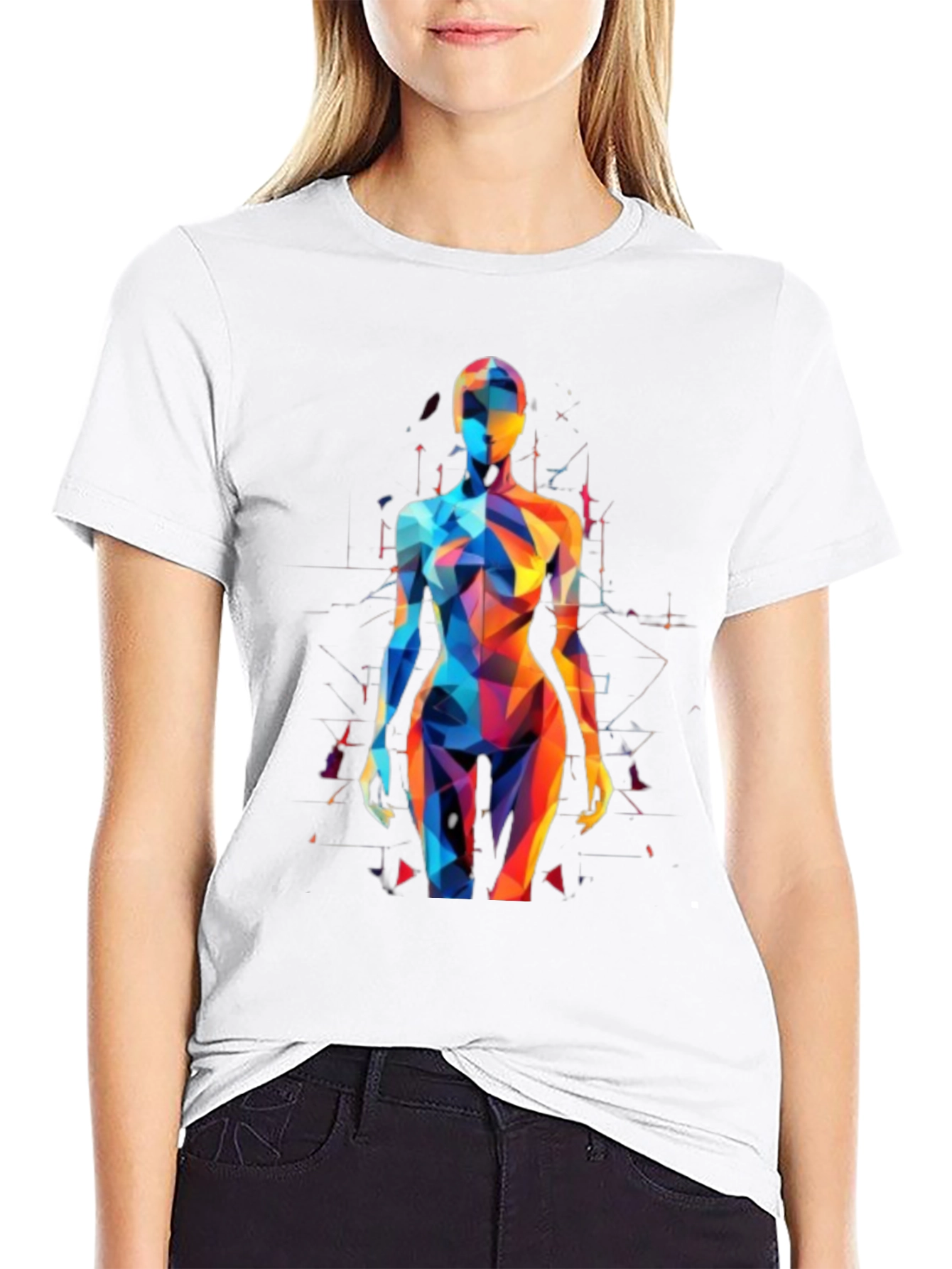 Geometric Body Art T-Shirt