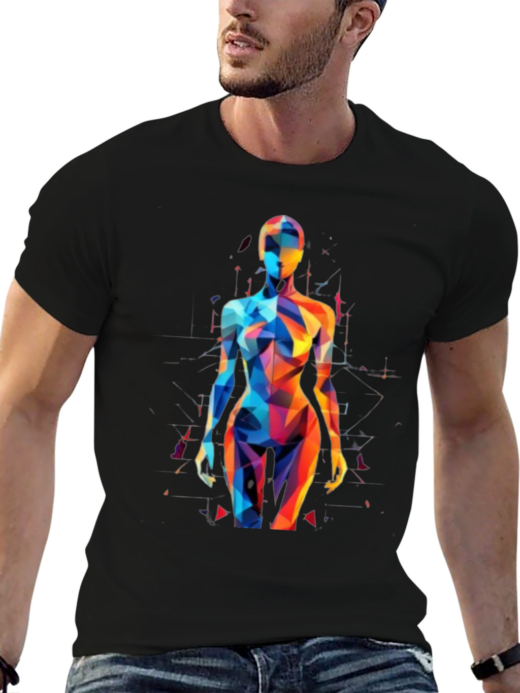 Geometric Body Art T-Shirt