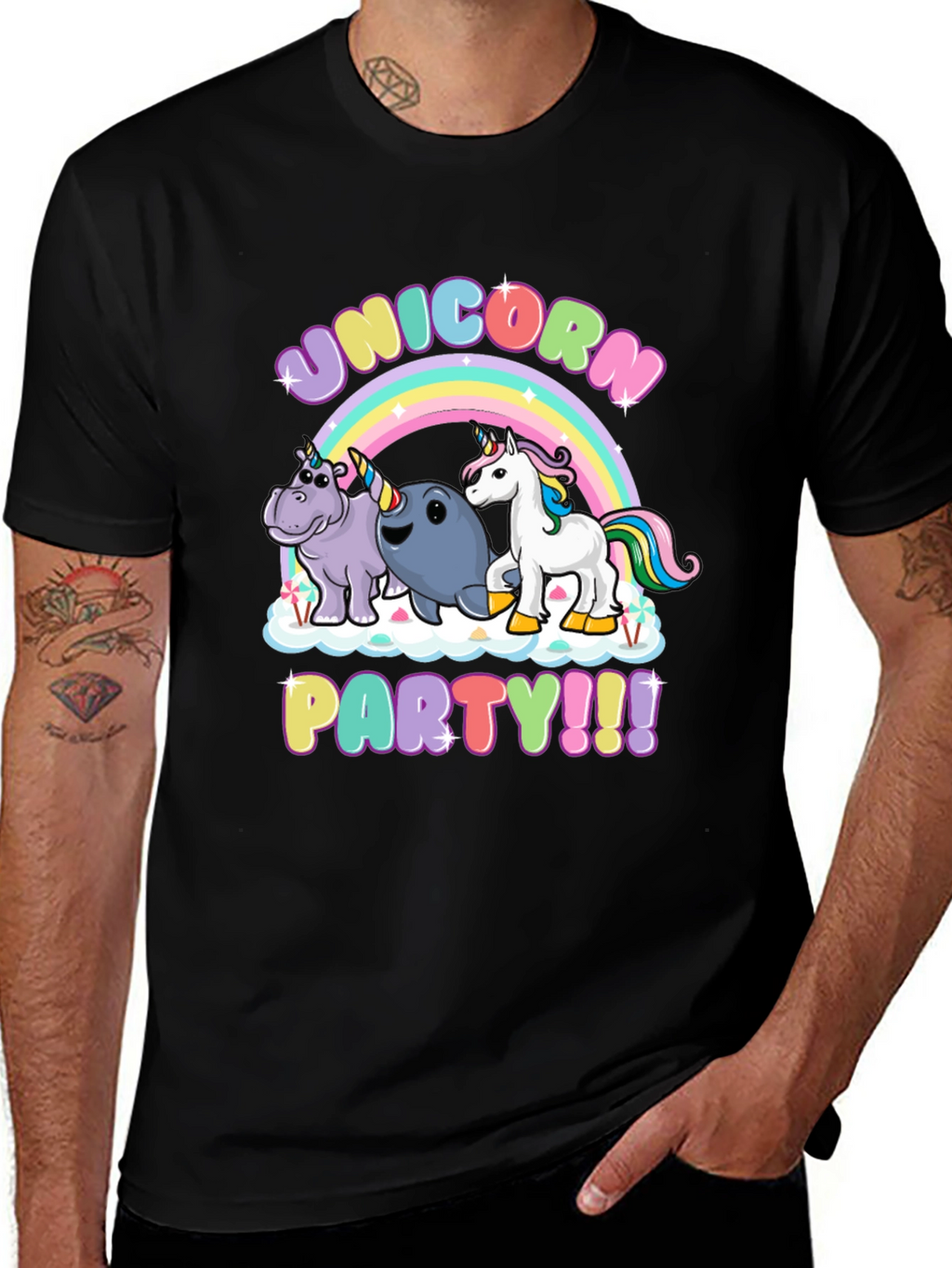 Unicorn Party Graphic Tee