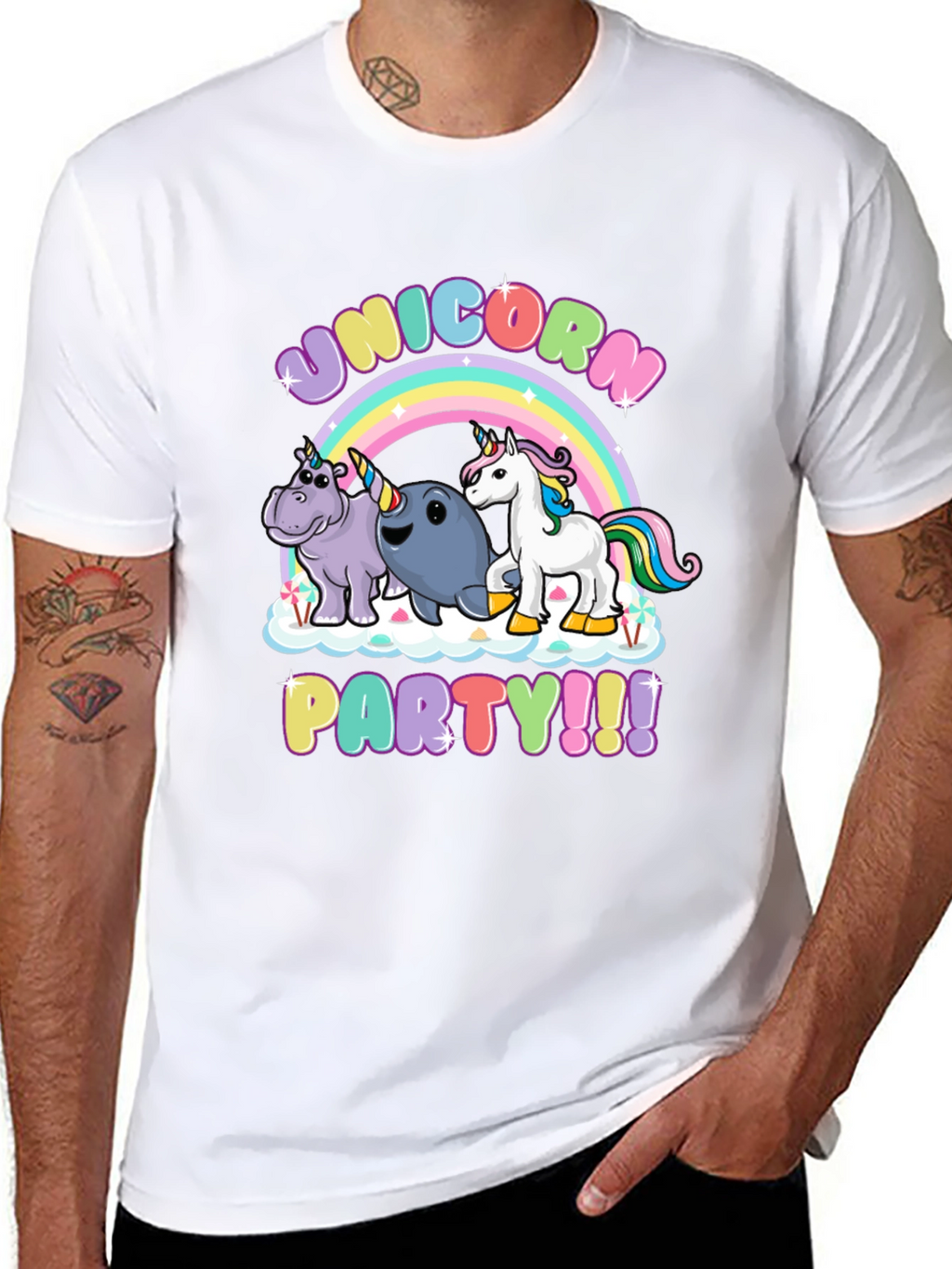 Unicorn Party Graphic Tee