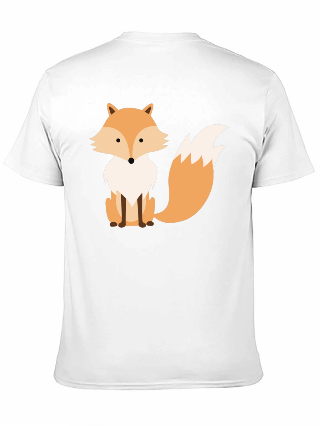 Fox Graphic Print Black T-Shirt