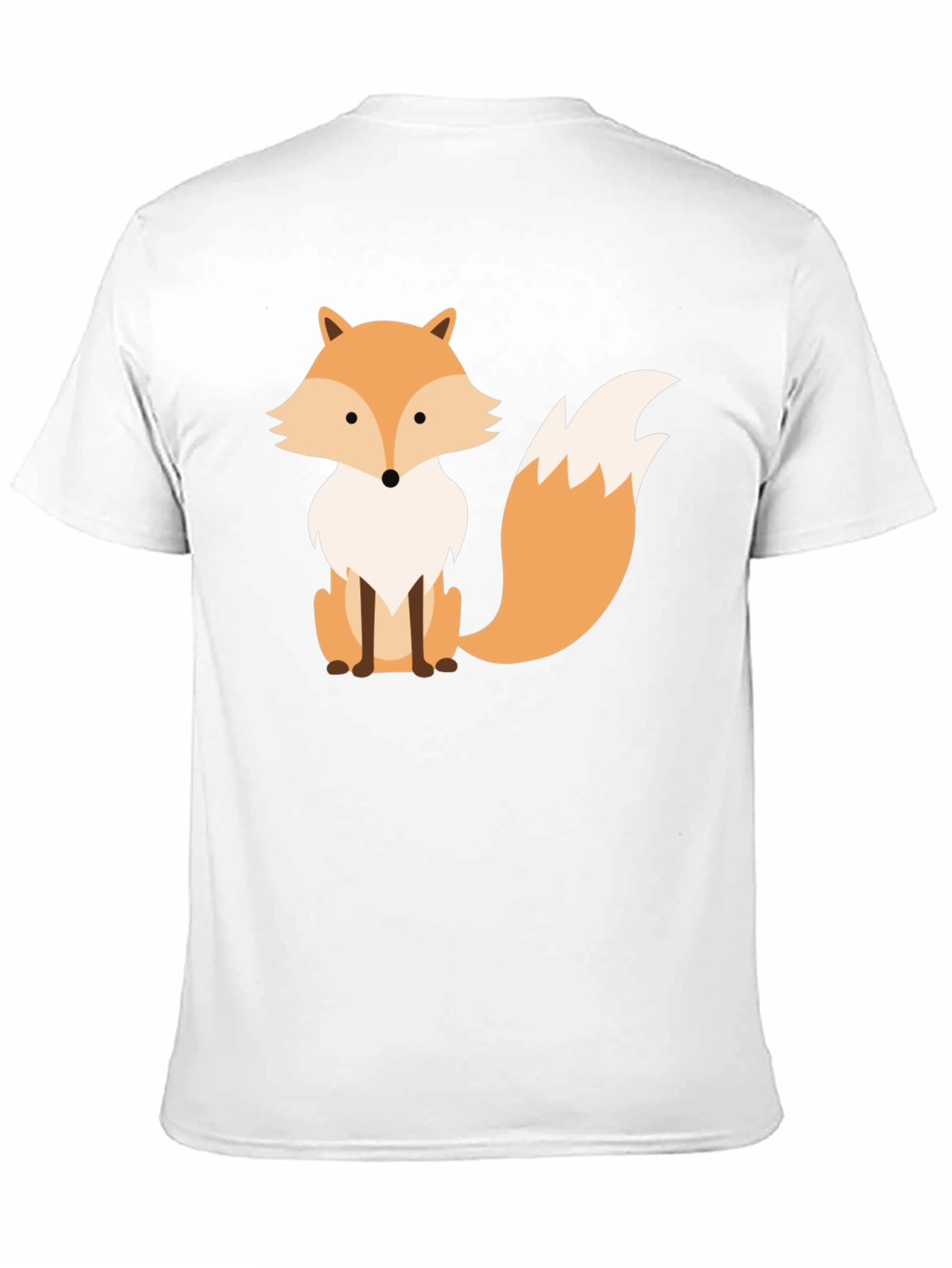 Fox Graphic Print Black T-Shirt