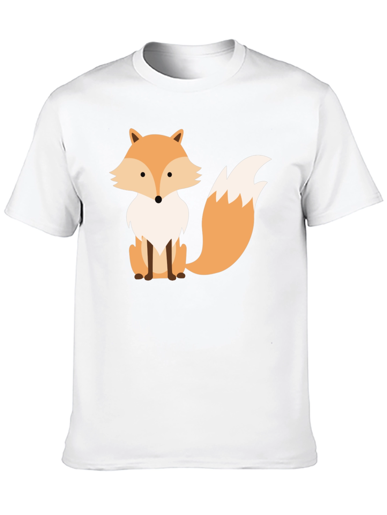 Fox Graphic Print Black T-Shirt