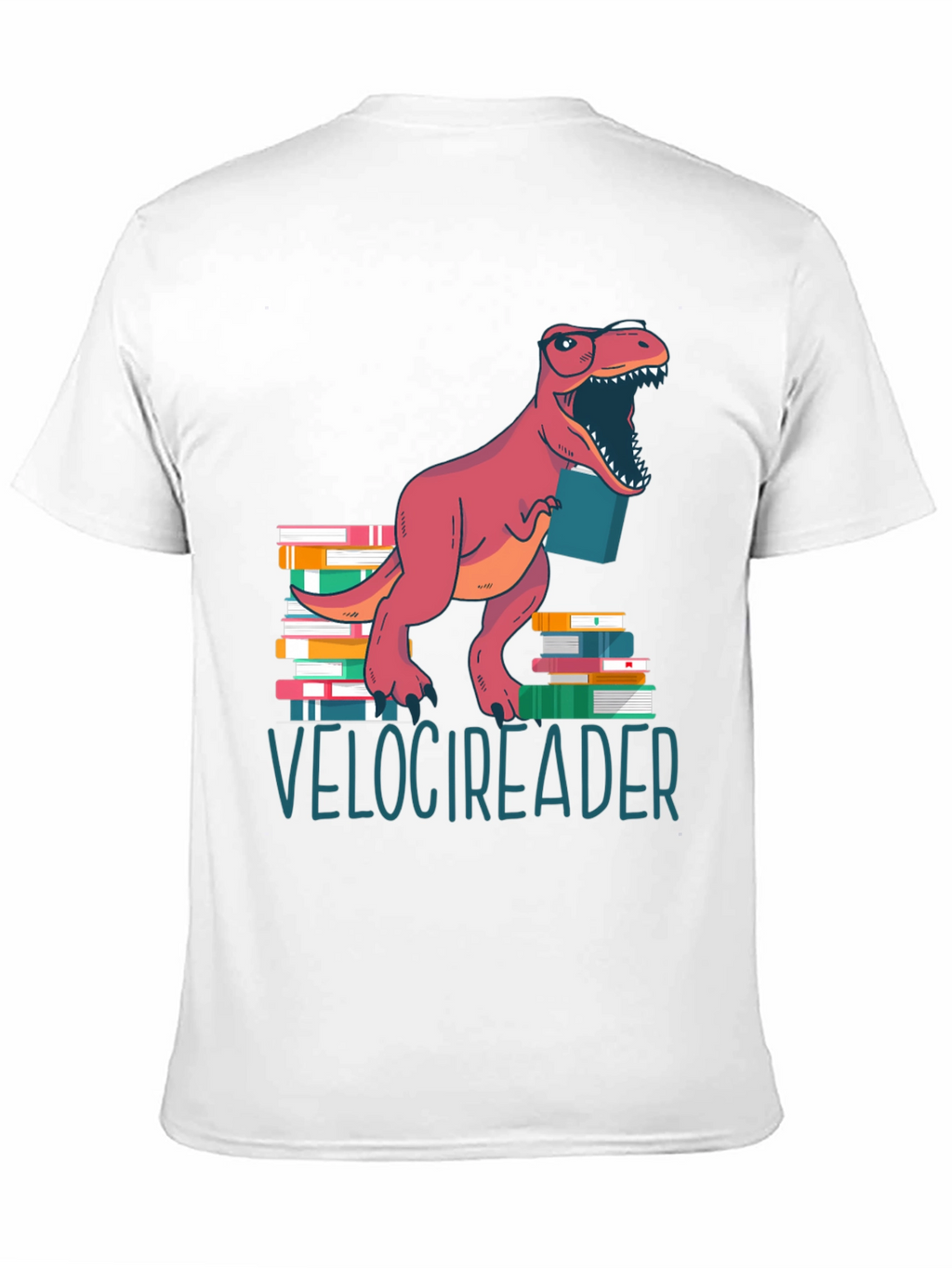 Velocireader T-Shirt - Dinosaur Book Lover