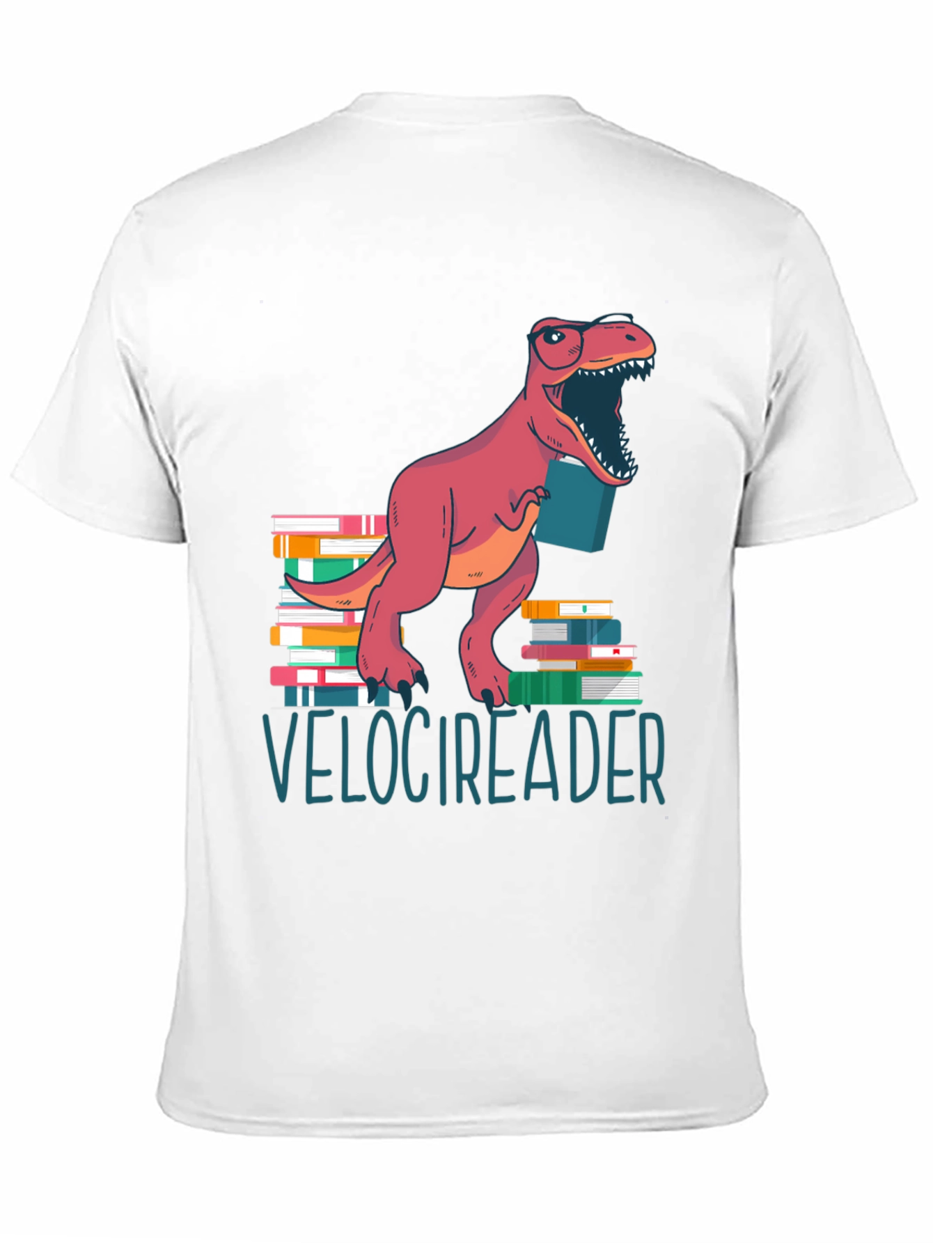 Velocireader T-Shirt - Dinosaur Book Lover