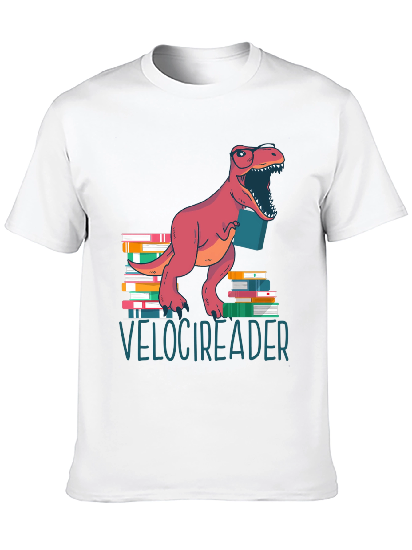 Velocireader T-Shirt - Dinosaur Book Lover