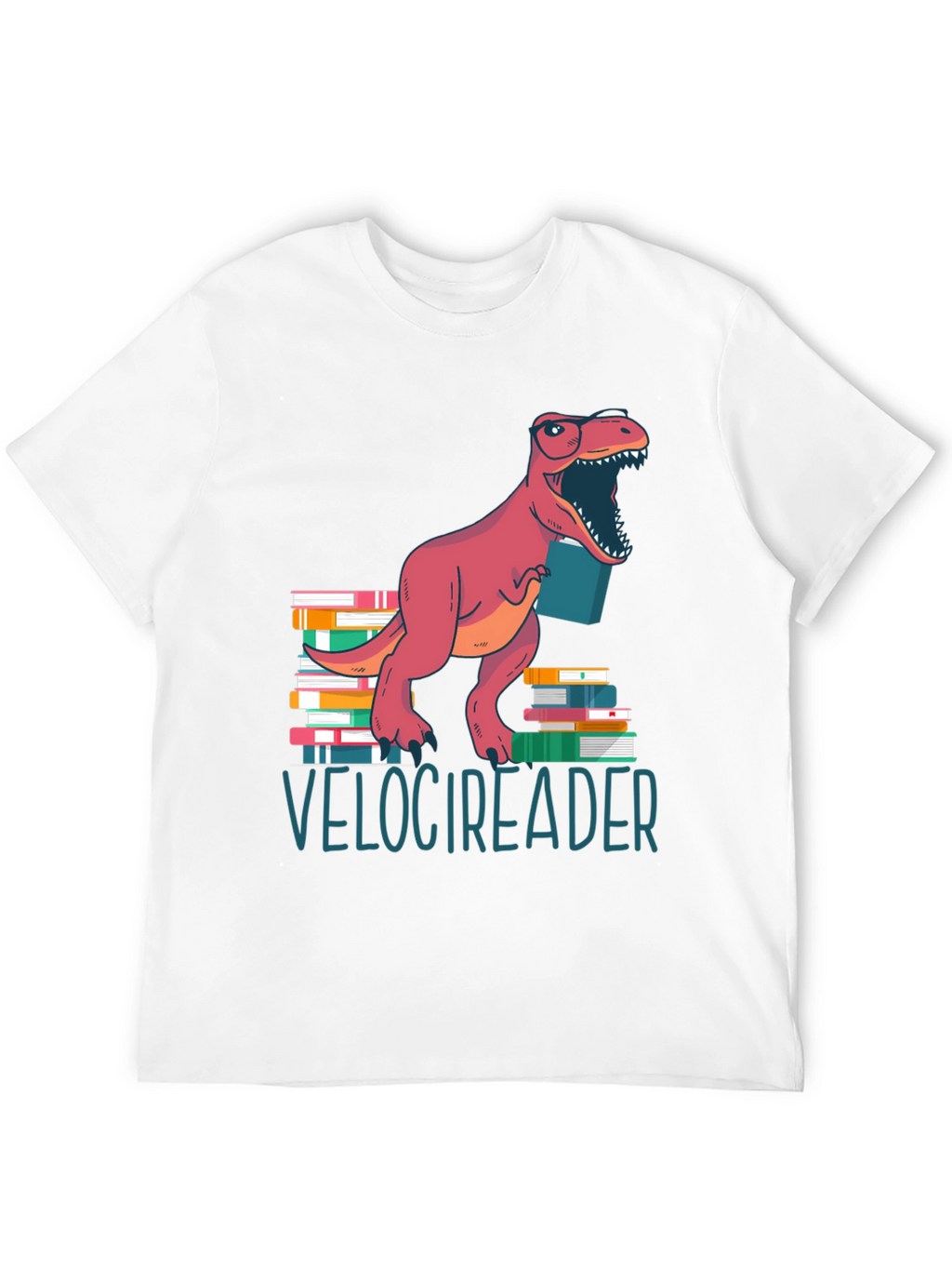 Velocireader T-Shirt - Dinosaur Book Lover