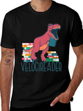 Velocireader T-Shirt - Dinosaur Book Lover