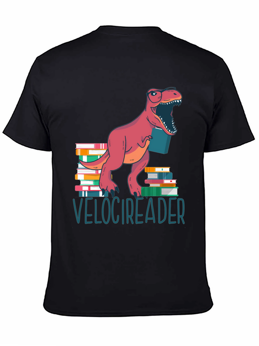 Velocireader T-Shirt - Dinosaur Book Lover