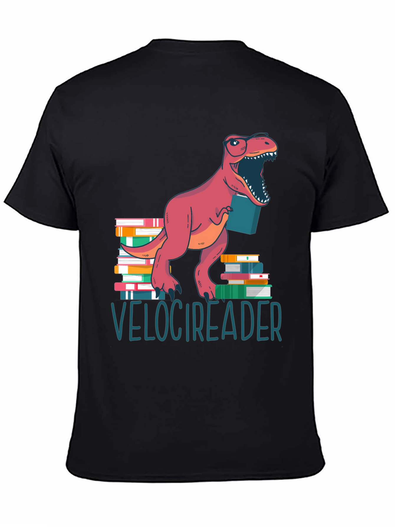 Velocireader T-Shirt - Dinosaur Book Lover