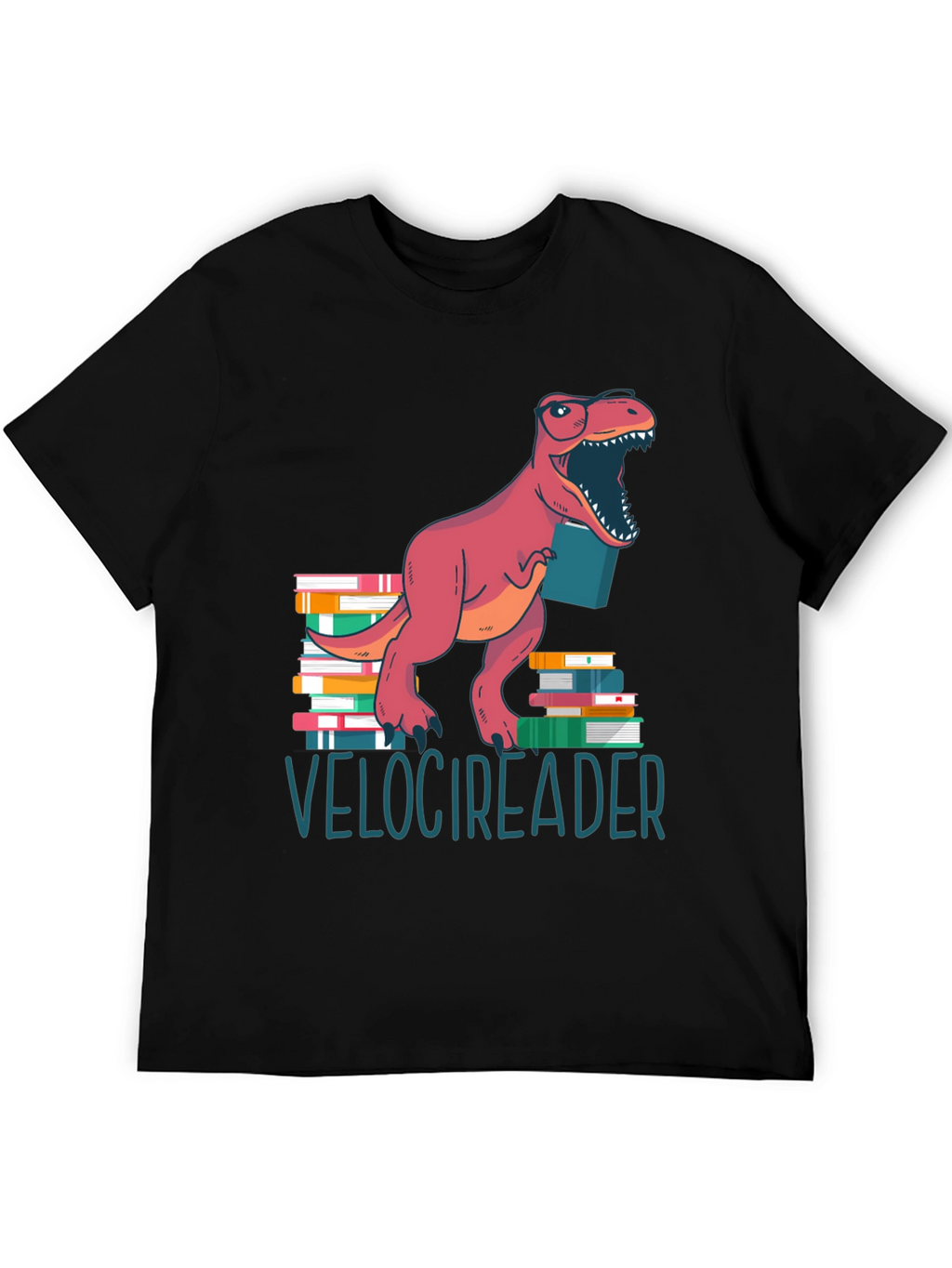 Velocireader T-Shirt - Dinosaur Book Lover