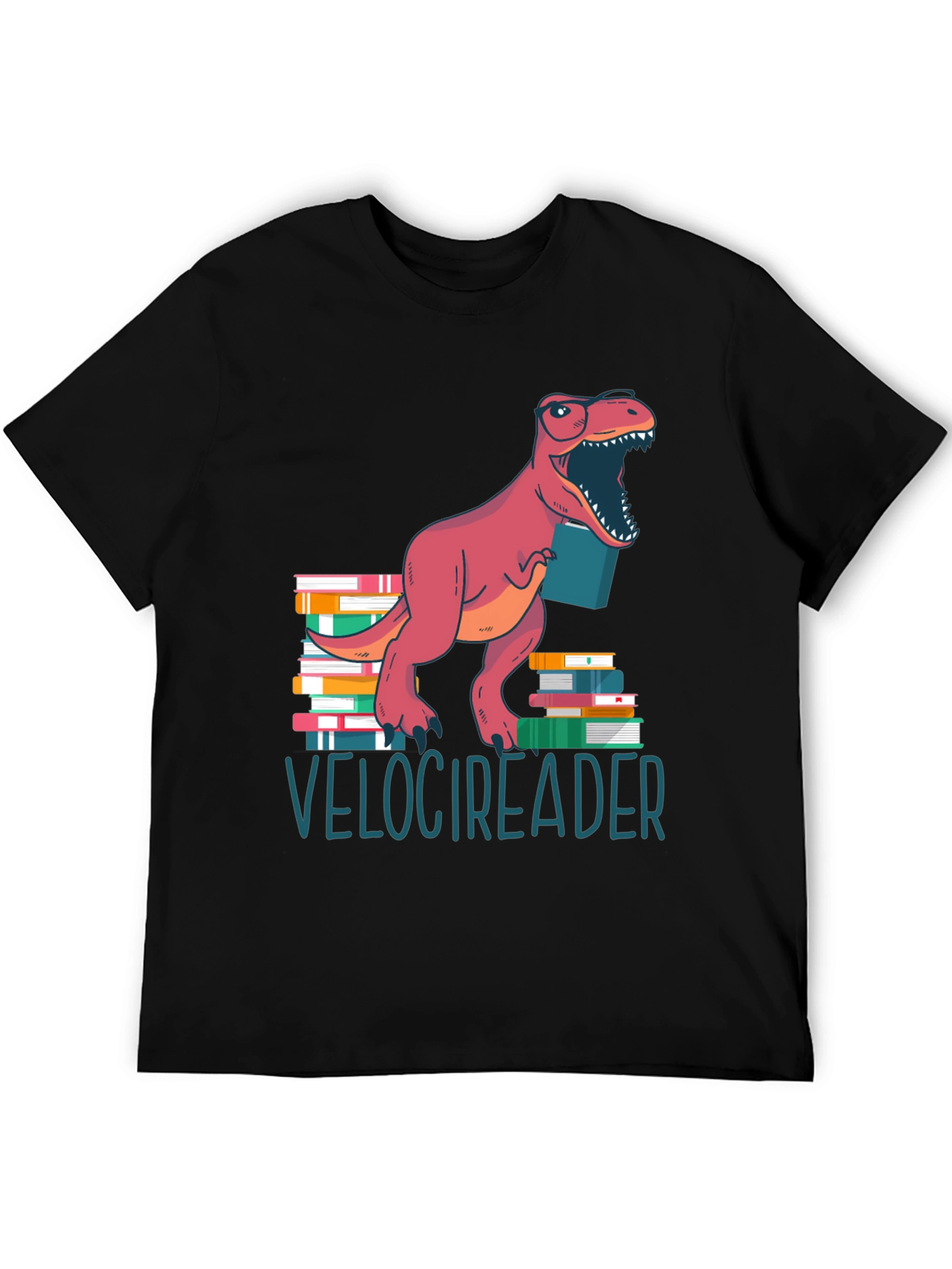 Velocireader T-Shirt - Dinosaur Book Lover
