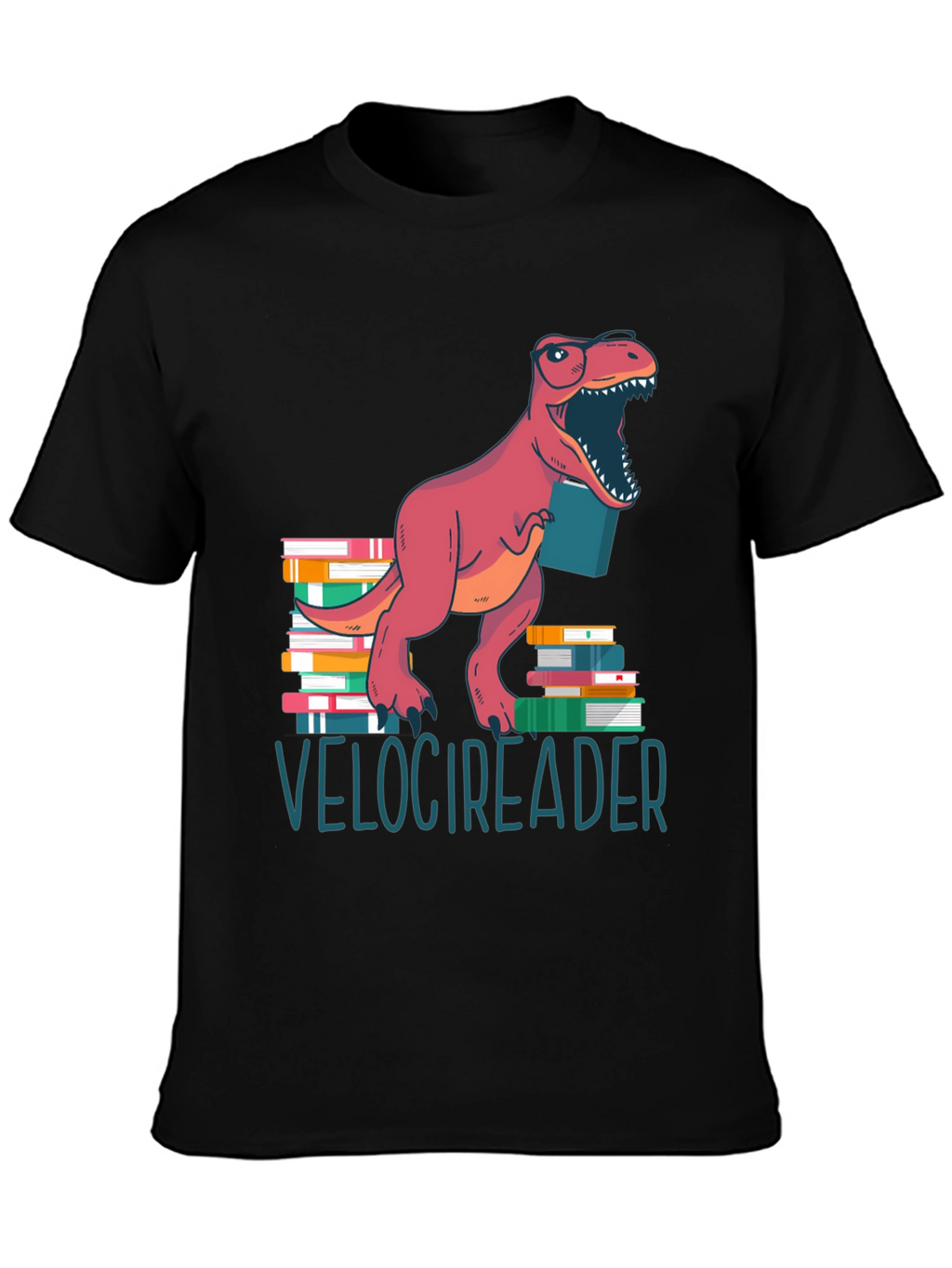 Velocireader T-Shirt - Dinosaur Book Lover