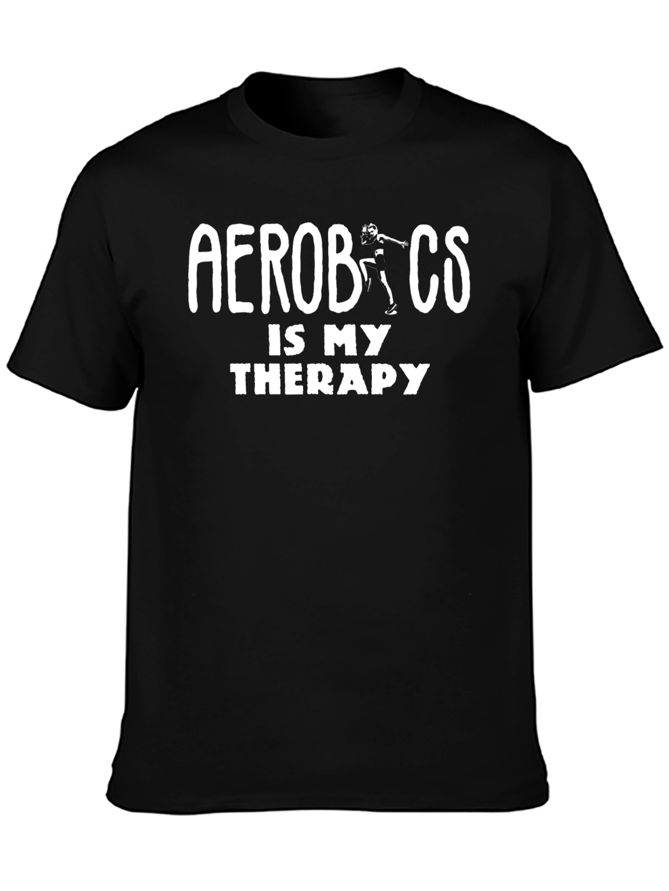Aerobics Therapy Black T-Shirt
