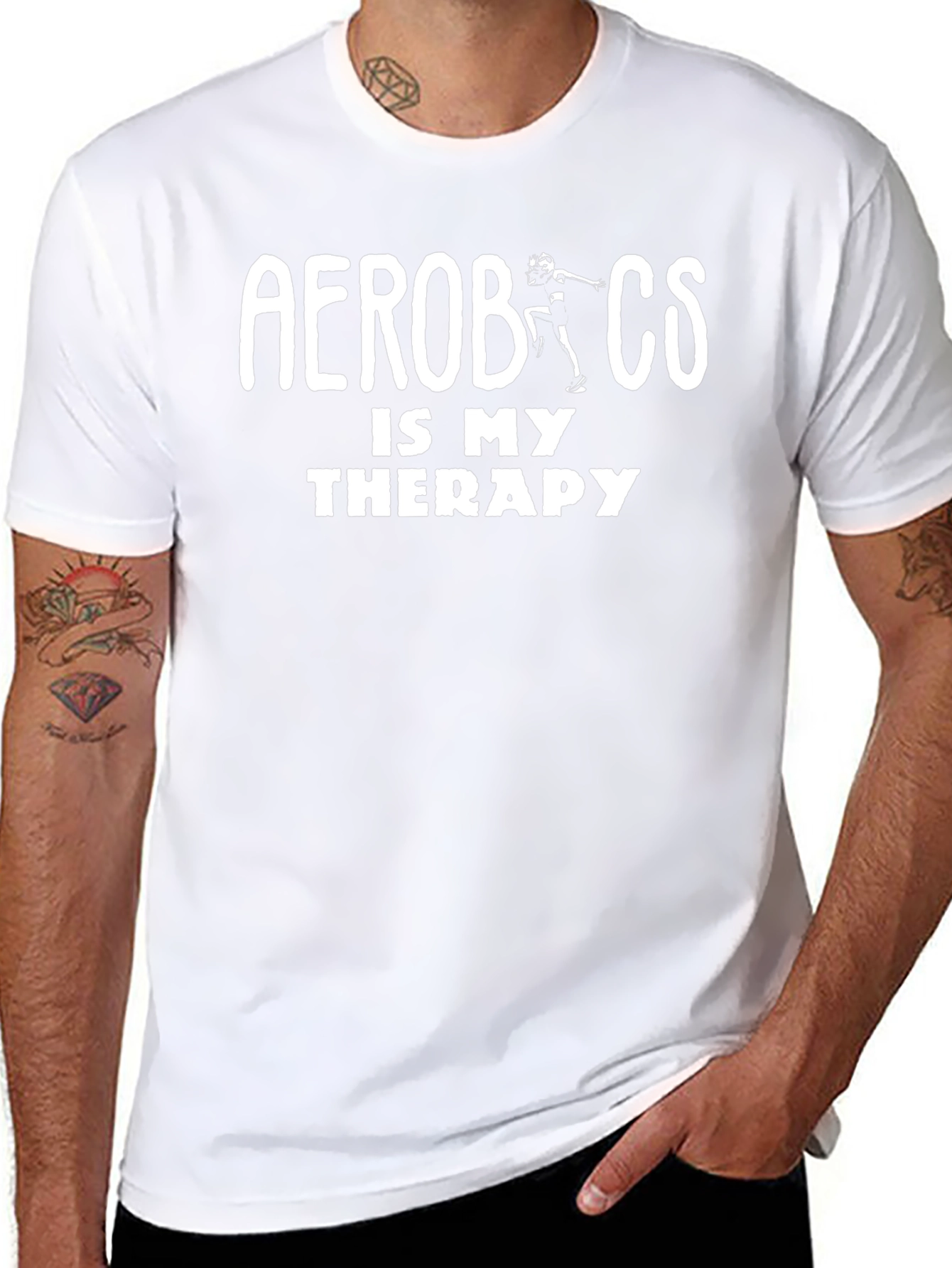 Aerobics Therapy Black T-Shirt