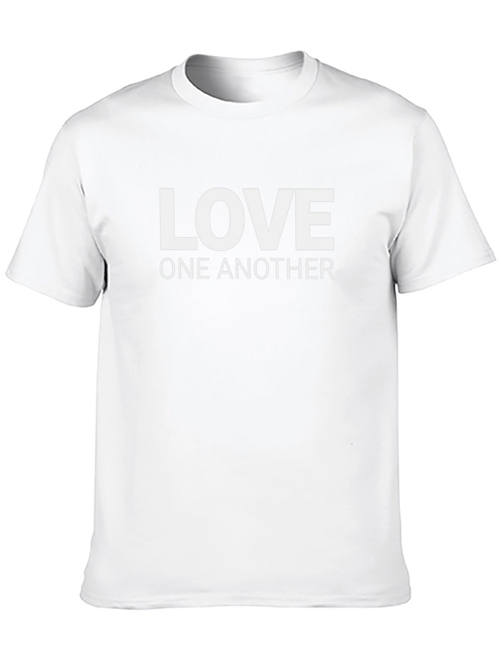 Love One Another T-Shirt - Black Crew Neck Tee