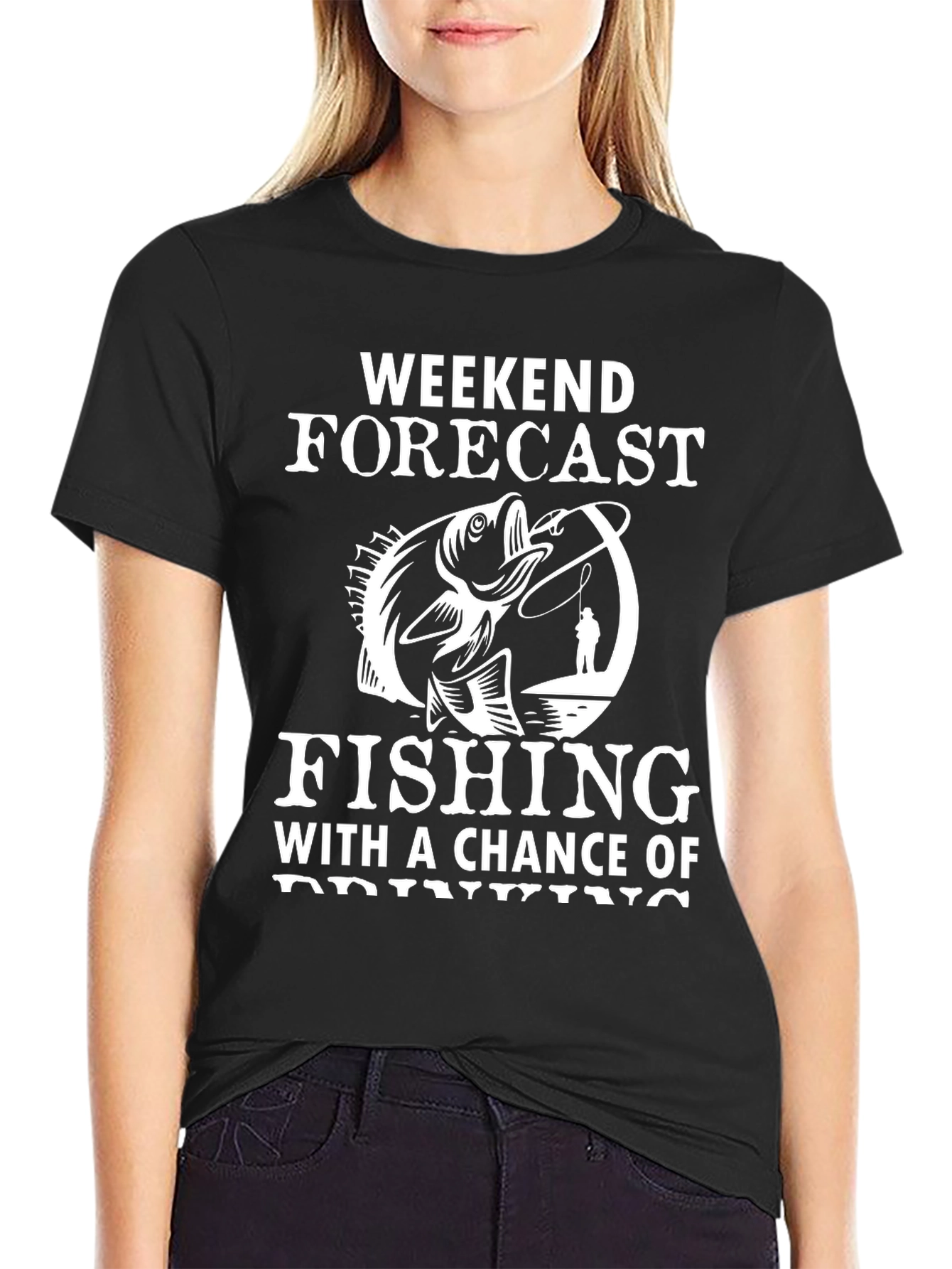 Fishing Forecast Graphic T-Shirt