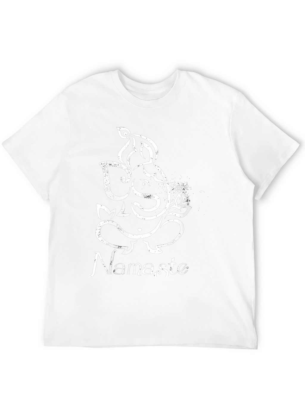 Ganesh Namaste Graphic Tee - Black Cotton T-Shirt