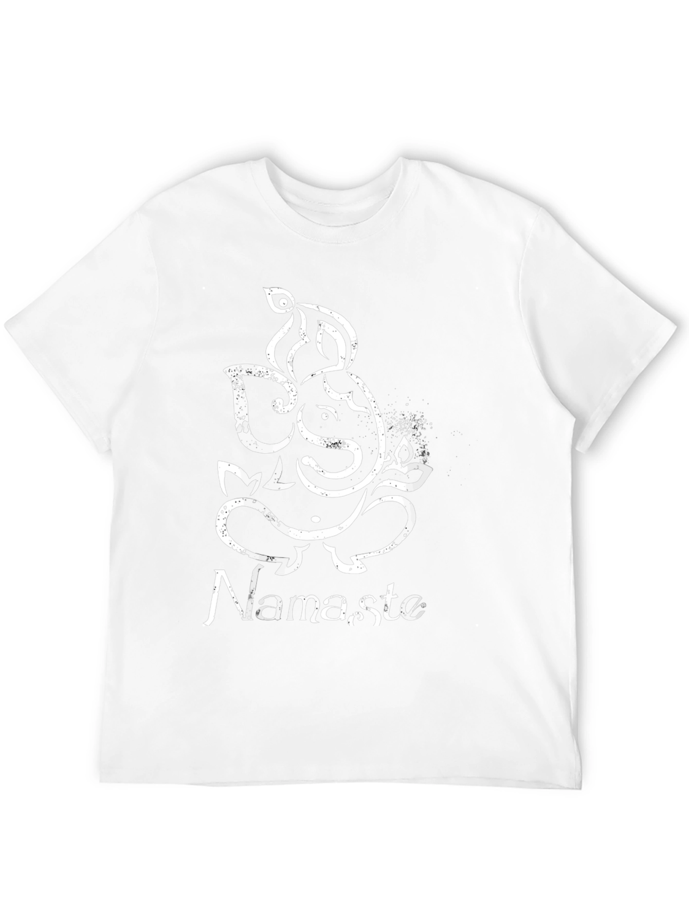 Ganesh Namaste Graphic Tee - Black Cotton T-Shirt