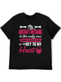 Aircraft Mechanic Heart T-Shirt