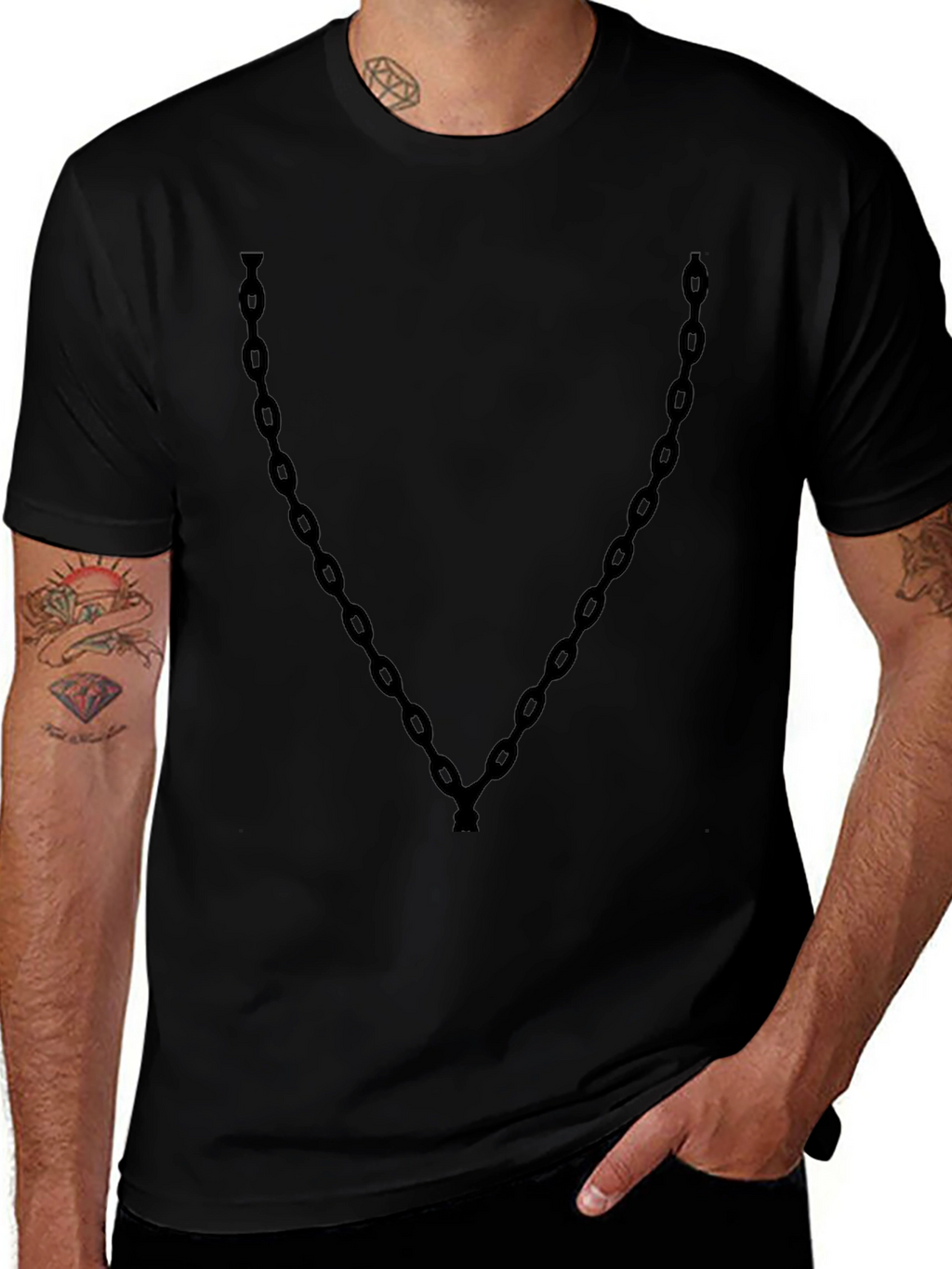 Chain Graphic Tee - Mens Short Sleeve
