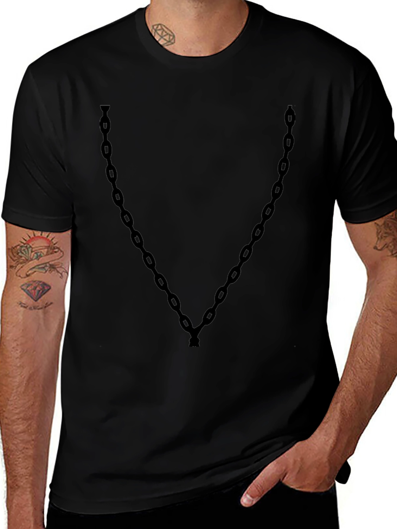 Chain Graphic Tee - Mens Short Sleeve