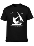 Sloth Sailing T-Shirt - Relaxed & Unique Design