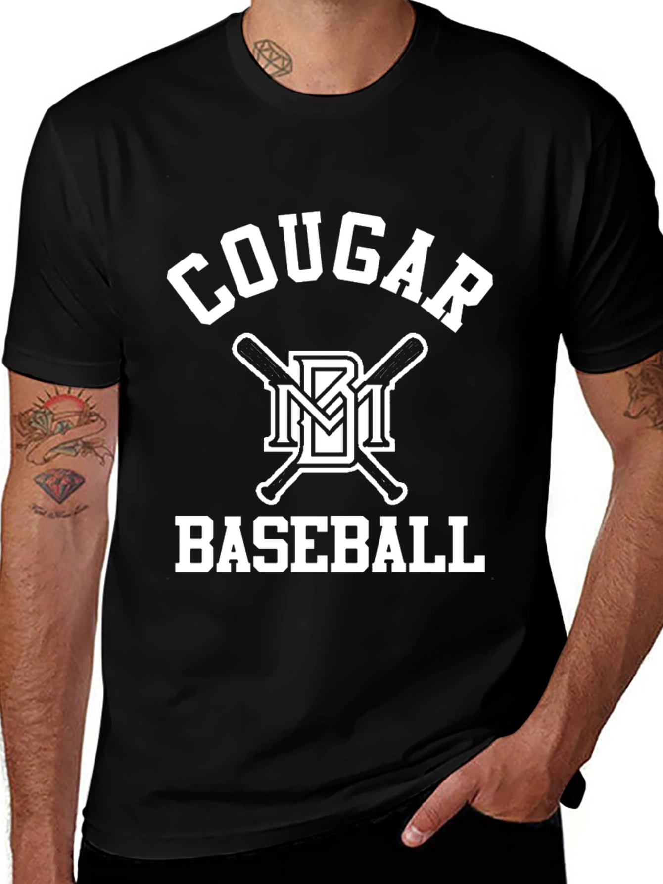 Cougar Baseball Graphic T-Shirt - Classic Fan Apparel