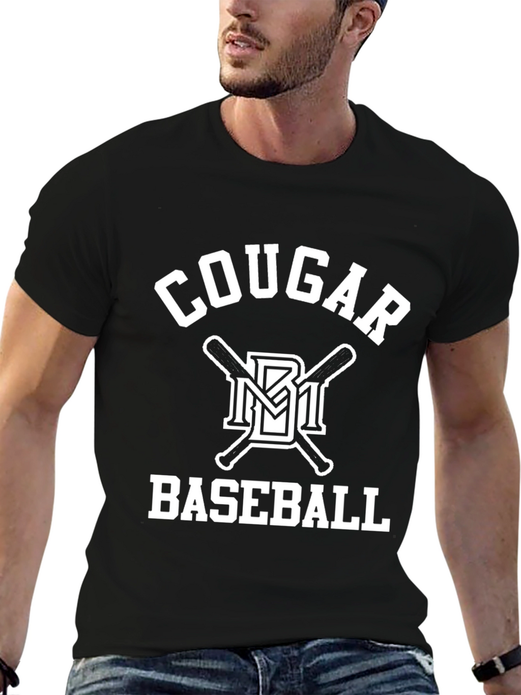 Cougar Baseball Graphic T-Shirt - Classic Fan Apparel