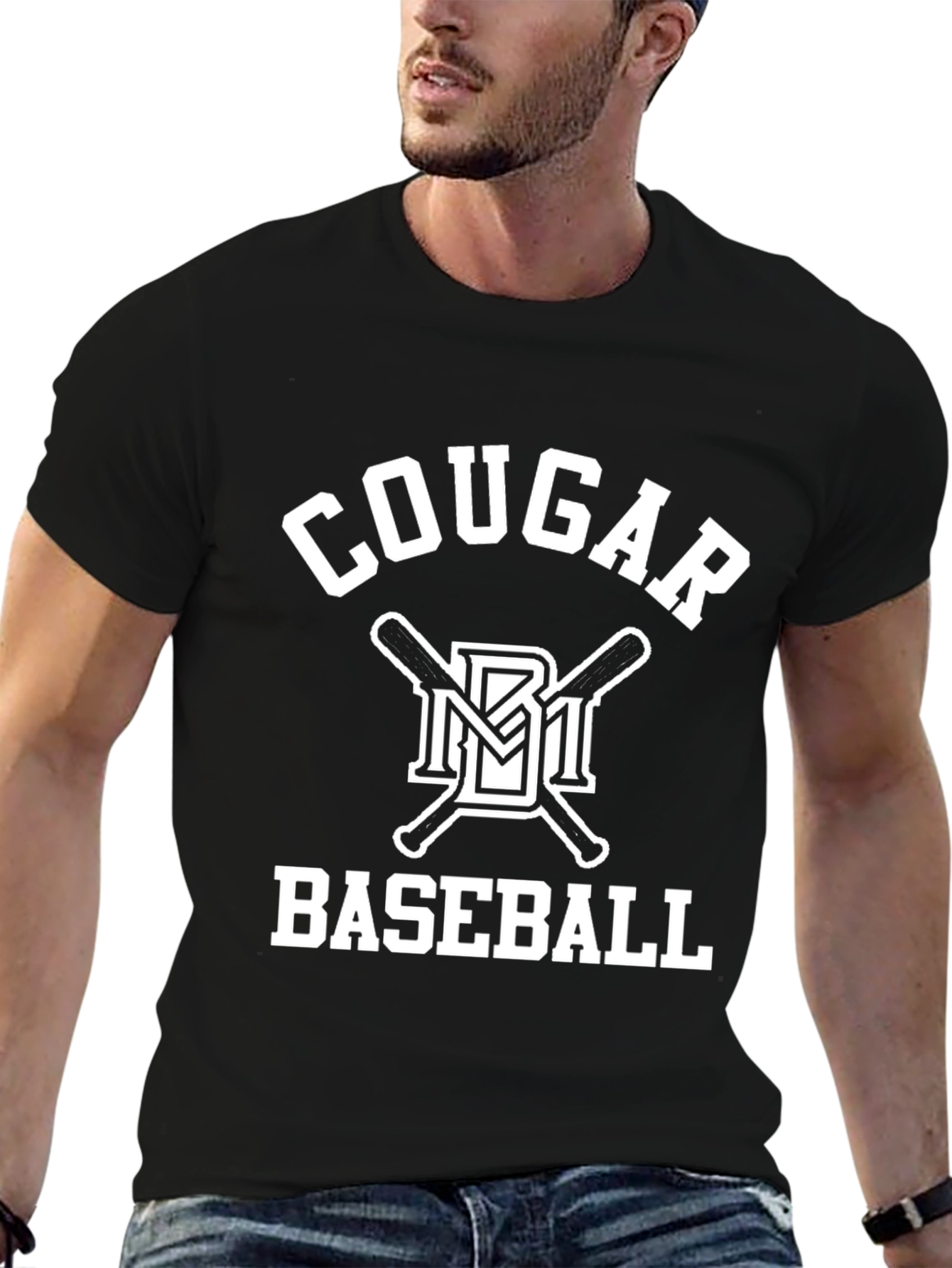 Cougar Baseball Graphic T-Shirt - Classic Fan Apparel