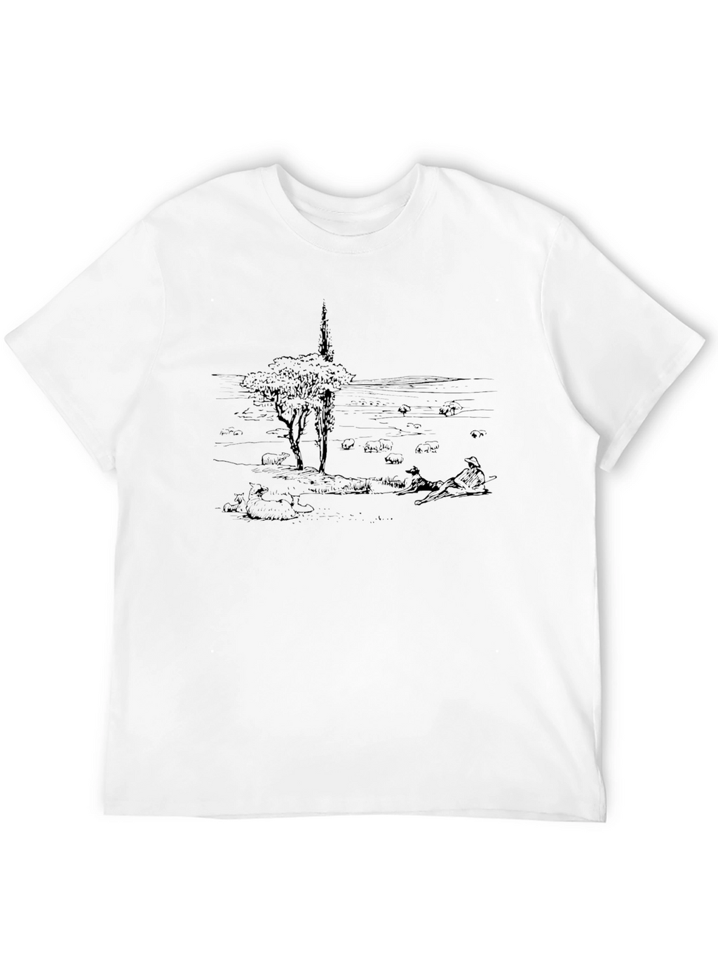 Artsy Black Graphic Tee