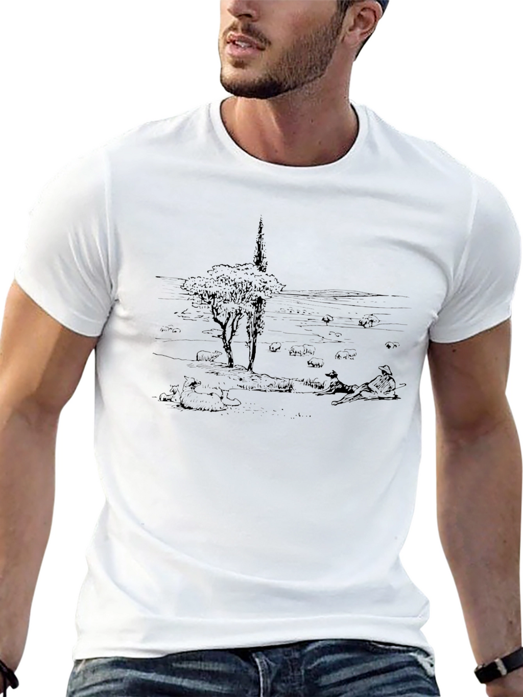 Artsy Black Graphic Tee