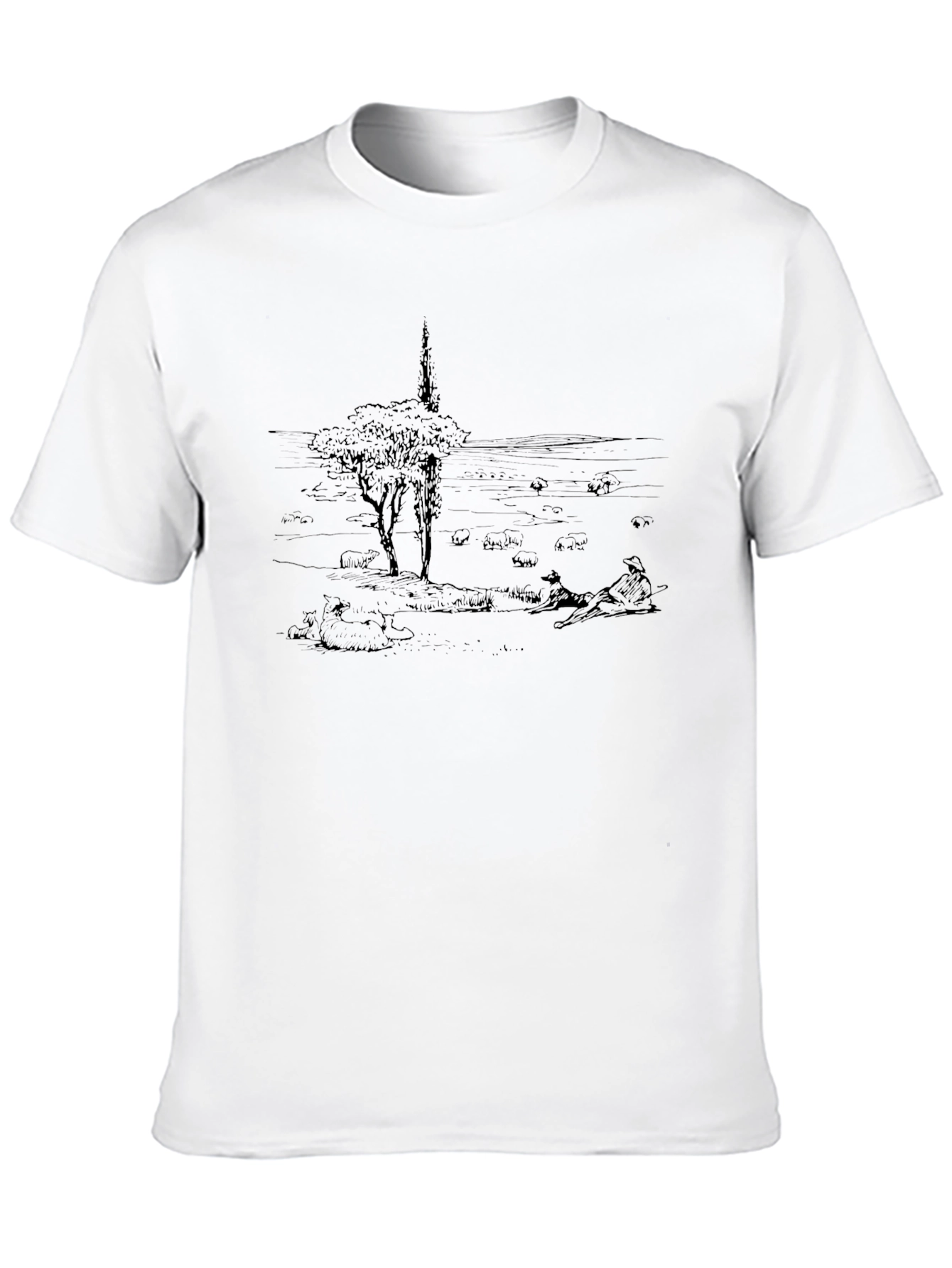 Artsy Black Graphic Tee